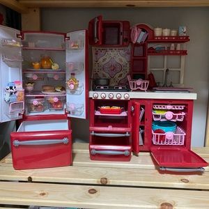 kitchen and AG doll breakfast set